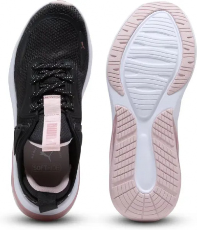 Кросівки бігові жіночі Puma CELL THRILL чорно-біло-світло-рожеві 311224-03