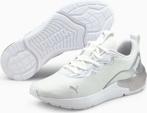 Кроссовки для тренировок женские Puma CELL INITIATE SHIMMER бело-серебряные 194407-02
