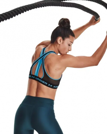 Топ женский Under Armour CROSSBACK MID темно-синий 1365766-422
