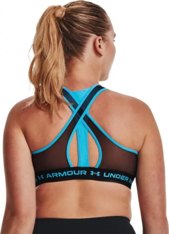 Топ женский Under Armour CROSSBACK MID темно-синий 1365766-422