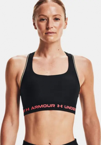 Топ жіночий Under Armour CROSSBACK MID 80S чорно-рожевий 1365744-001