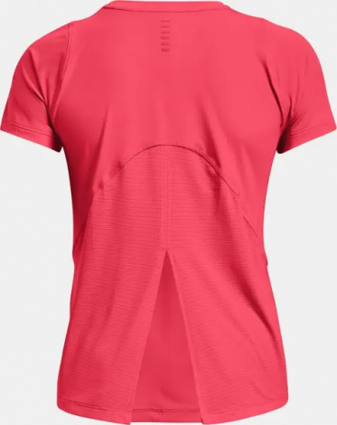 Футболка женская Under Armour ISO-CHILL RUN 200 SS коралловая 1361926-819