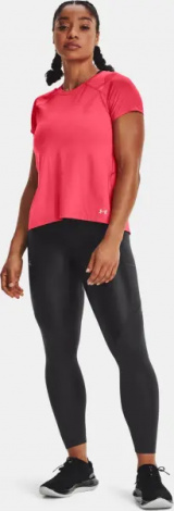 Футболка женская Under Armour ISO-CHILL RUN 200 SS коралловая 1361926-819