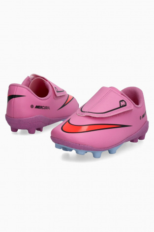 Бутси Nike Mercurial Vapor 16 Club MG Junior - Бордовий