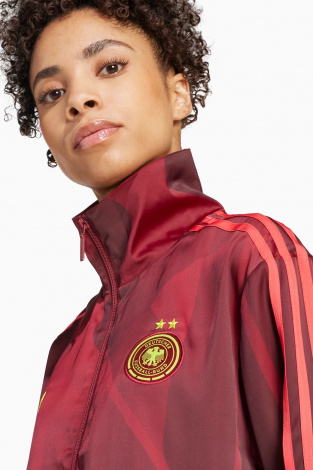 Кофта adidas Germany 2025 Track для женщин - Бордовый