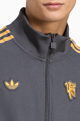 Кофта adidas Manchester United 25/26 Terrace Icons Full-Zip - серый