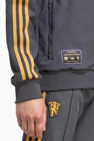Кофта adidas Manchester United 25/26 Terrace Icons Full-Zip - серый