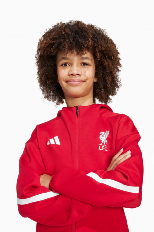 Кофта adidas Liverpool FC 25/26 ZNE Anthem Junior - червоний