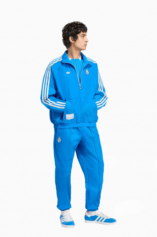 Кофта adidas Real Madrid 25/26 Terrace Icons Half-Zip - синій