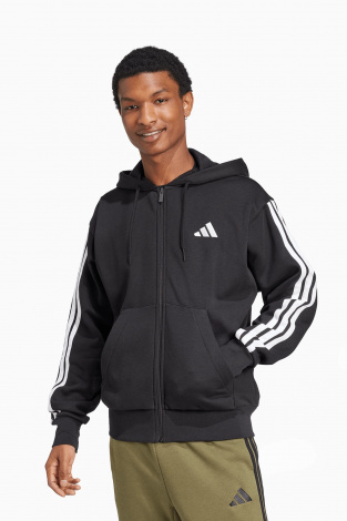 Кофта adidas Essentials 3-Stripes Fleece - чорний