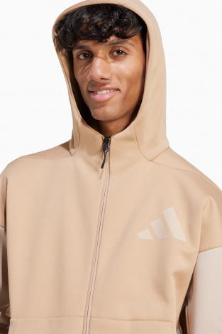 Кофта adidas ZNE Full-Zip - Бежевий