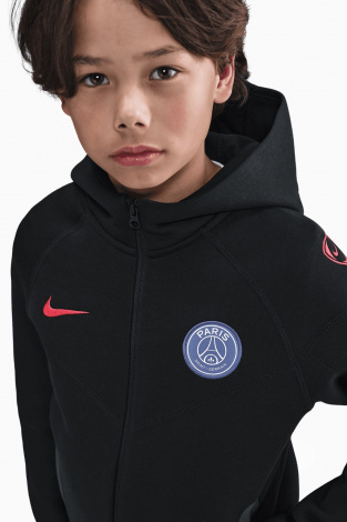 Кофта Nike PSG 25/26 Tech Fleece Junior - черный
