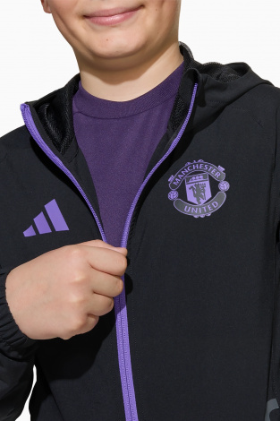 Ветровка adidas Manchester United 25/26 Competition Vis Tech Travel Junior - черный