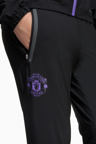 Штаны adidas Manchester United 25/26 Competition Vis Tech Travel Junior - черный