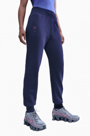 Штани Nike FC Barcelona 25/26 Phoenix Fleece для жінок - темно-синій