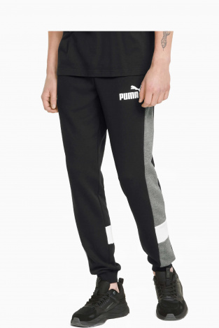 Штаны Puma Essentials+ Colorblock - черный