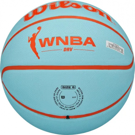 Баскетбольный мяч Wilson WNBA DRV голубо-оранжевый