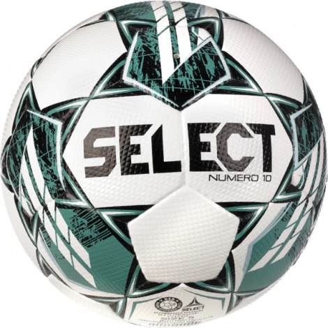 Футбольный мяч Select NUMERO 10 FIFA QUALITY PRO V23 бело-зелено-черный
