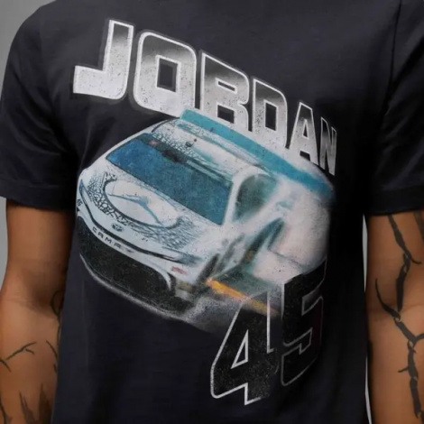 Футболка Nike JORDAN BRAND NASCAR 45 чорна IB7351-045