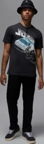 Футболка Nike JORDAN BRAND NASCAR 45 чорна IB7351-045