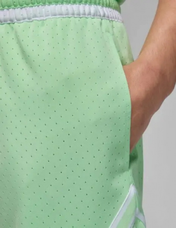 Шорты баскетбольные Nike JORDAN DRI-FIT MESH DIAMOND SHORTS салатовые HF9910-376