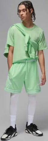 Шорты баскетбольные Nike JORDAN DRI-FIT MESH DIAMOND SHORTS салатовые HF9910-376