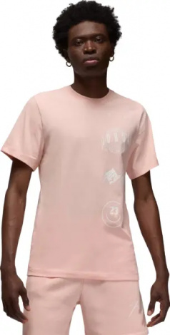 Футболка Nike JORDAN BRAND LOGO STACK світло-рожева FN6027-622