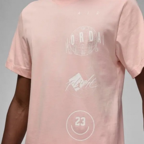 Футболка Nike JORDAN BRAND LOGO STACK світло-рожева FN6027-622