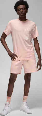 Футболка Nike JORDAN BRAND LOGO STACK світло-рожева FN6027-622