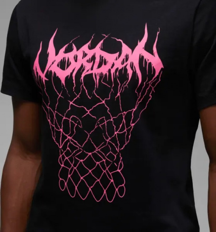 Футболка Nike JORDAN SPORT DRI-FIT черно-розовая FN5974-010