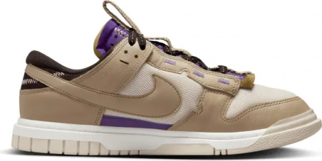 Кросівки Nike AIR DUNK JUMBO LOW бежево-фіолетові DV0821-101