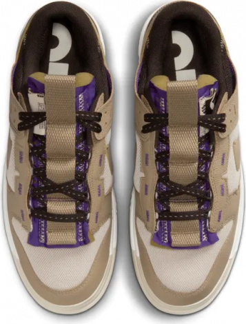 Кросівки Nike AIR DUNK JUMBO LOW бежево-фіолетові DV0821-101
