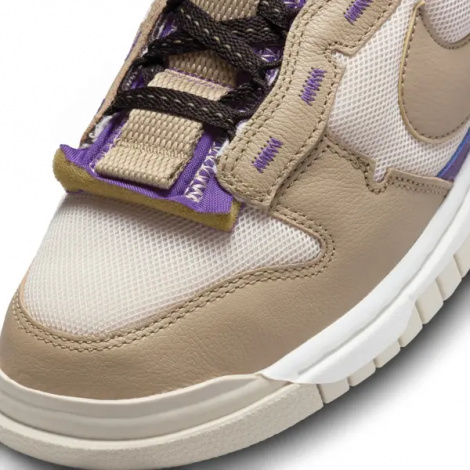 Кросівки Nike AIR DUNK JUMBO LOW бежево-фіолетові DV0821-101