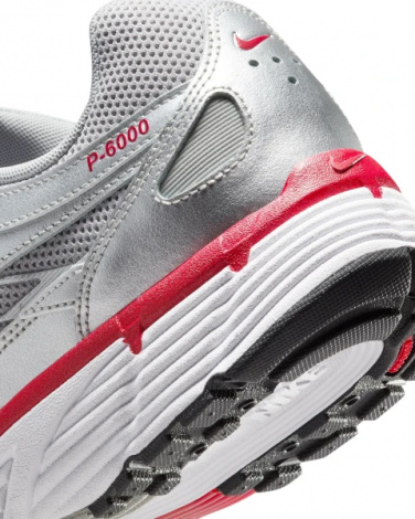 Кросівки Nike P-6000 сріблясто-червоні CD6404-024