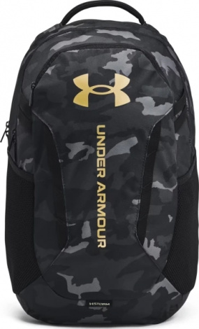 Рюкзак Under Armour HUSTLE 6.0 BACKPACK черно-серый камуфляж 1384672-001