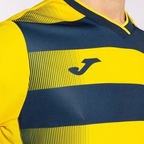 Футболка Joma EUROPA V желто-темно-синяя 102838.903