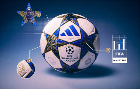 Официальный мяч Лиги Чемпионов adidas UCL PRO 25/26 League Stage FIFA Quality PRO (термошов)