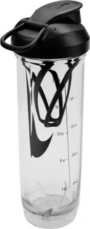 Пляшка для води Nike TR RECHARGE SHAKER BOTTLE 2.0 24 OZ 709 мл антрацитово-чорна N.101.0724.988.24