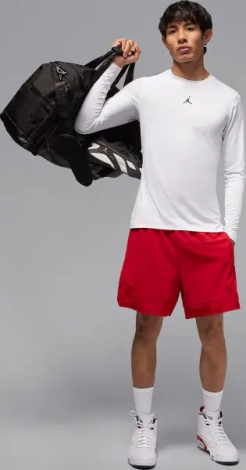 Лонгслив Nike JORDAN SPORT DRI-FIT белый HQ8683-100