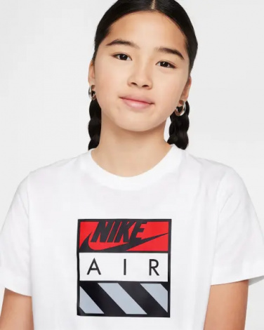 Футболка підліткова Nike AIR біла HQ4419-100