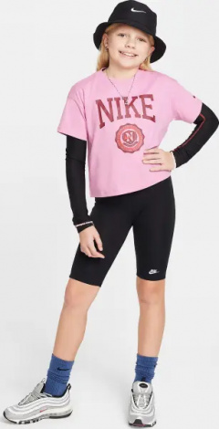 Футболка підліткова Nike SPORTSWEAR рожева HM6303-646