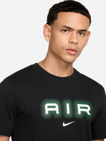 Футболка Nike AIR GRAPHIC черно-зеленая HM0185-011