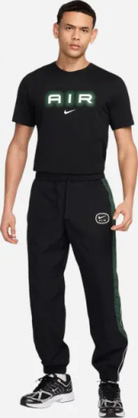 Футболка Nike AIR GRAPHIC черно-зеленая HM0185-011