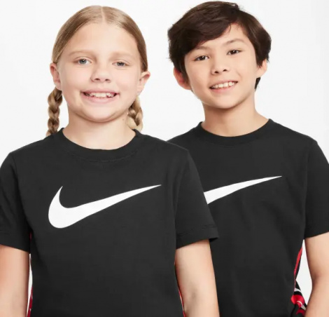 Футболка подростковая Nike SPORTSWEAR CLUB+ черная HF3404-010