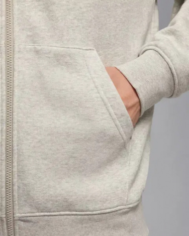 Толстовка Nike JORDAN BROOKLYN FLEECE FULL-ZIP HOODIE светло-серая FV7289-050