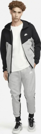 Спортивный костюм Nike SPORTSWEAR TECH FLEECE серо-черный FB7921-064__FB8002-064
