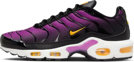 Кросівки жіночі Nike AIR MAX PLUS фіолетово-чорно-помаранчеві DZ3670-005