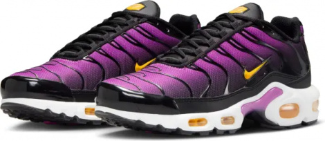 Кросівки жіночі Nike AIR MAX PLUS фіолетово-чорно-помаранчеві DZ3670-005