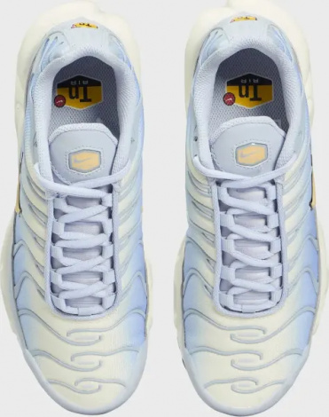 Кроссовки женские Nike AIR MAX PLUS голубо-желтые DZ3670-004
