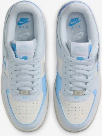 Кроссовки женские Nike AIR FORCE 1 SHADOW голубо-кремовые DZ1847-400